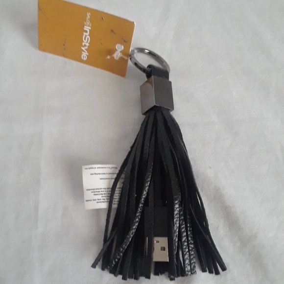 USB Charger Cable- Keychain Key Ring-iPhone or Android - Picture 3 of 4